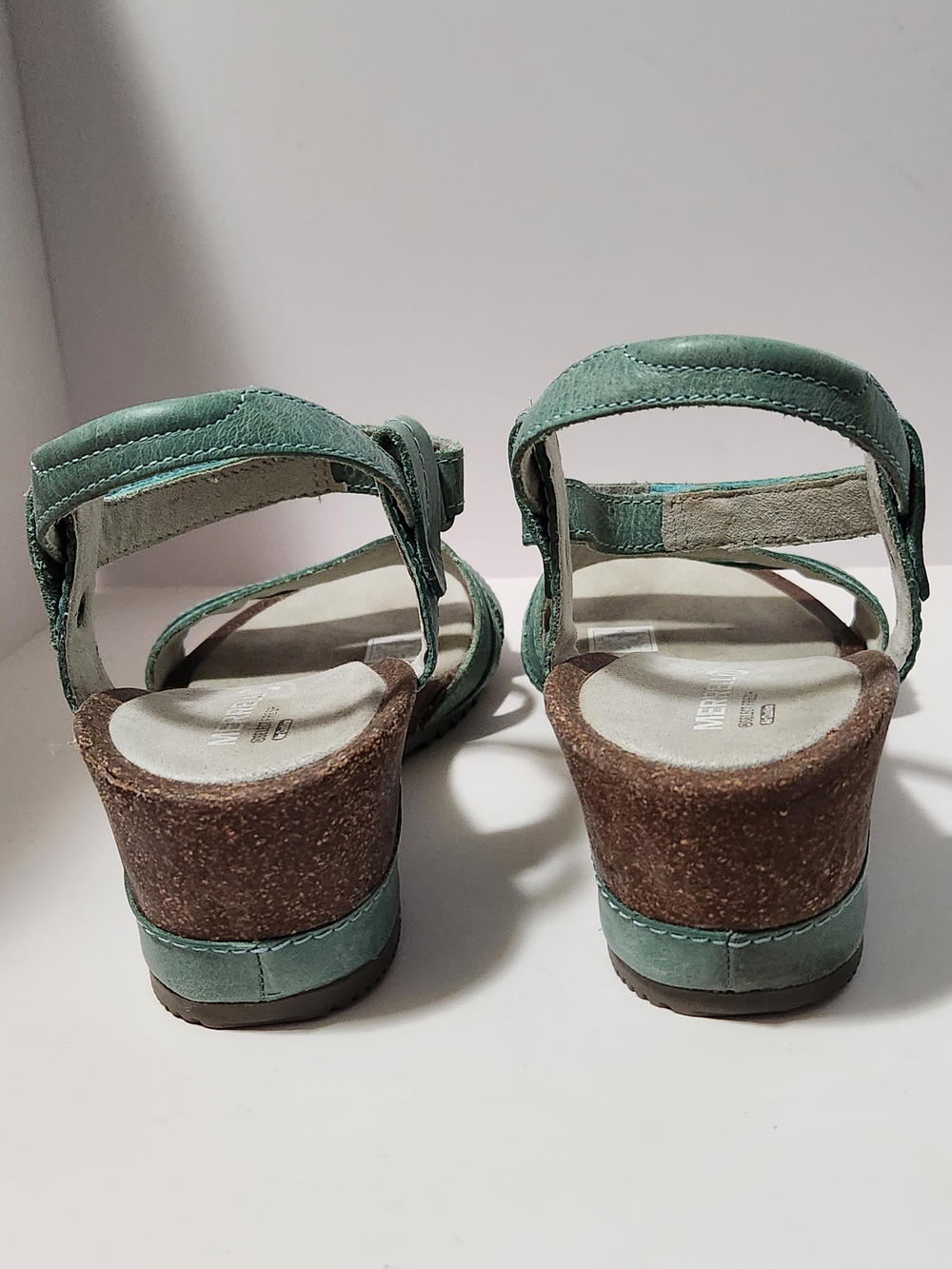 Merrell Revalli Aura Strap Wedge Sandals Jade Green Women Size 10 - Picture 2 of 8